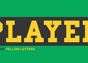 Twill Name Bar with One Color Vinyl Letters